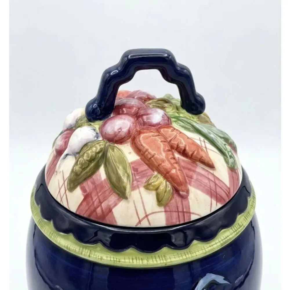 Vintage Tracy Porter Stonehouse Farm Collection Hand Painted Rooster Canister
